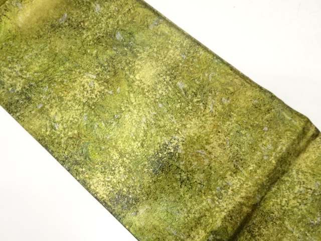 引箔　抽象模様織り出し袋帯